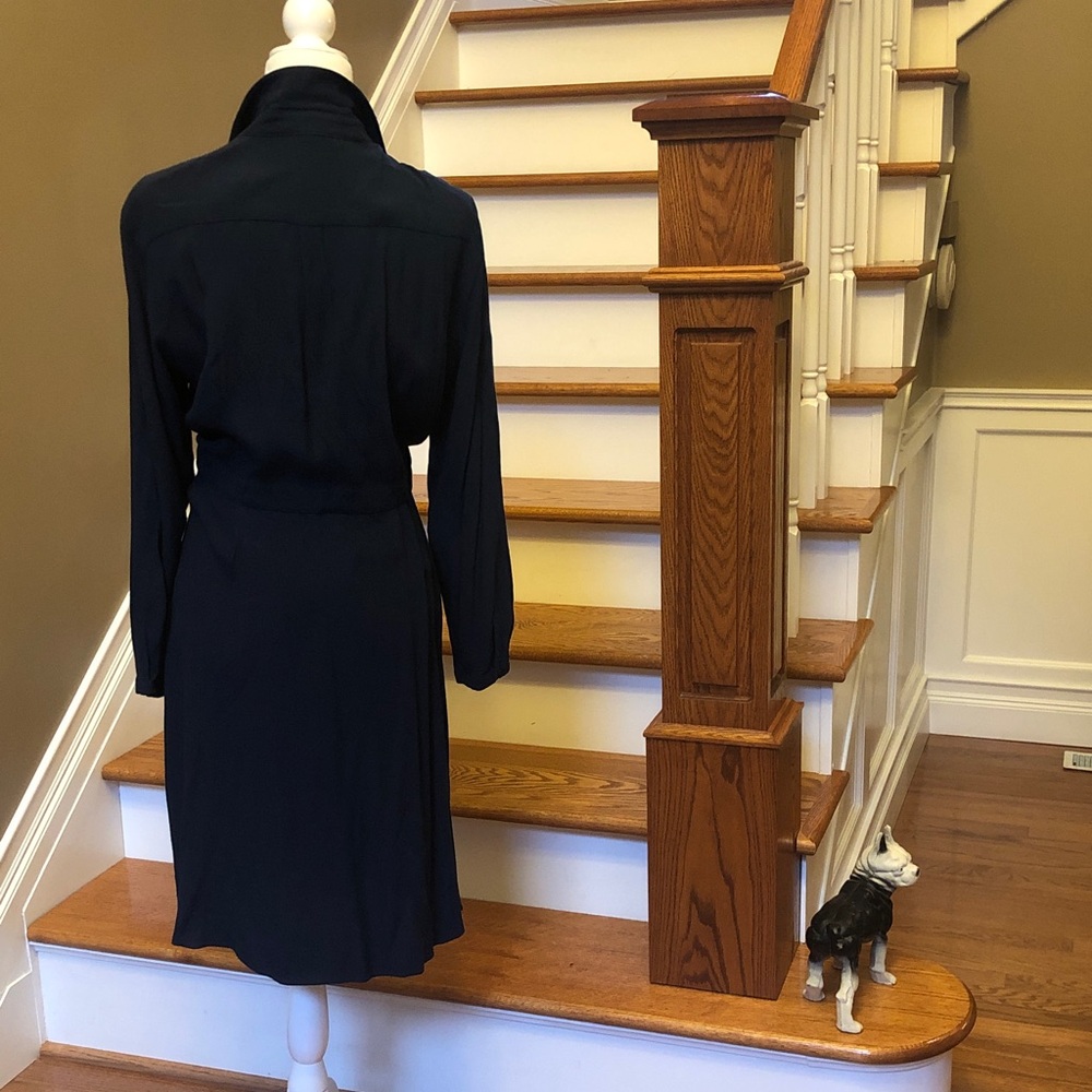 Boden Navy Long-Sleeve Shirt Dress - Picture 4 of 7